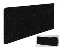 Impulse Plus Oblong 400/1500 Backdrop Screen Rounded Corners Black Fabric Light Grey Edges
