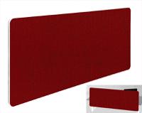 Impulse Plus Oblong 400/1500 Backdrop Screen Rounded Corners Burgundy Fabric Light Grey Edges