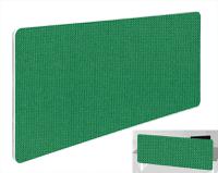 Impulse Plus Oblong 400/1500 Backdrop Screen Rounded Corners Palm Green Fabric Light Grey Edges