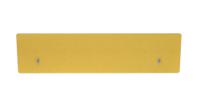 Impulse Plus Oblong 400/1600 Backdrop Screen Rounded Corners Beige Fabric Light Grey Edges
