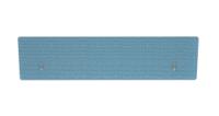 Impulse Plus Oblong 400/1600 Backdrop Screen Rounded Corners Sky Blue Fabric Light Grey Edges