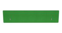 Impulse Plus Oblong 400/1800 Backdrop Screen Rounded Corners Palm Green Fabric Light Grey Edges