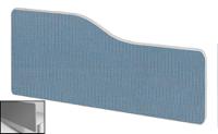 Impulse Plus Wave 300/600 Backdrop Screen Rounded Corners Sky Blue Fabric Light Grey Edges
