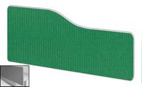 Impulse Plus Wave 300/800 Backdrop Screen Rounded Corners Palm Green Fabric Light Grey Edges