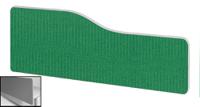 Impulse Plus Wave 300/1000 Backdrop Screen Rounded Corners Palm Green Fabric Light Grey Edges
