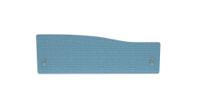 Impulse Plus Wave 300/1200 Backdrop Screen Rounded Corners Sky Blue Fabric Light Grey Edges