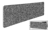 Impulse Plus Oblong 300/1400 Backdrop Screen Rounded Corners Lead Fabric Light Grey Edges