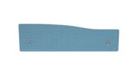 Impulse Plus Wave 300/1400 Backdrop Screen Rounded Corners Sky Blue Fabric Light Grey Edges