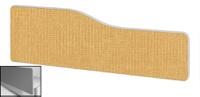 Impulse Plus Wave 300/1500 Backdrop Screen Rounded Corners Beige Fabric Light Grey Edges