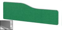 Impulse Plus Wave 300/1500 Backdrop Screen Rounded Corners Palm Green Fabric Light Grey Edges