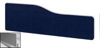 Impulse Plus Wave 300/1500 Backdrop Screen Rounded Corners Royal Blue Fabric Light Grey Edges