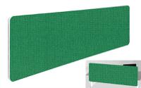 Impulse Plus Oblong 300/1600 Backdrop Screen Rounded Corners Palm Green Fabric Light Grey Edges