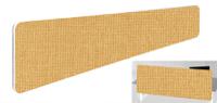 Impulse Plus Oblong 300/1800 Backdrop Screen Rounded Corners Beige Fabric Light Grey Edges