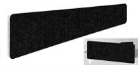 Impulse Plus Oblong 300/1800 Backdrop Screen Rounded Corners Black Fabric Light Grey Edges