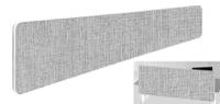 Impulse Plus Oblong 300/1800 Backdrop Screen Rounded Corners Light Grey Fabric Light Grey Edges