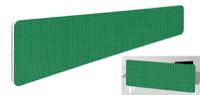 Impulse Plus Oblong 300/1800 Backdrop Screen Rounded Corners Palm Green Fabric Light Grey Edges