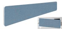 Impulse Plus Oblong 300/1800 Backdrop Screen Rounded Corners Sky Blue Fabric Light Grey Edges