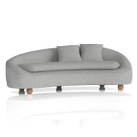 Mimi 3 Seater Curved Sofa Boucle Fabric