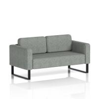 Brixworth Sofa 2 Seater With Black Legs In Rivet Fabric - Prime