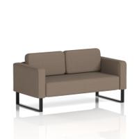 Brixworth Sofa 2 Seater With Black Legs In X2 Fabric - Theory