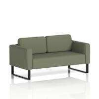 Brixworth Sofa 2 Seater With Black Legs In Main Line Flax Fabric - Monument
