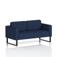 Brixworth Sofa 2 Seater With Black Legs In Synergy Fabric - Alike
