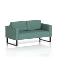 Brixworth Sofa 2 Seater With Black Legs In Sumi Fabric - Handa