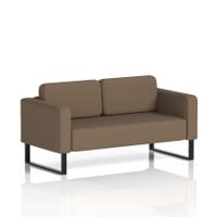 Brixworth Sofa 2 Seater With Black Legs In Sumi Fabric - Osaka