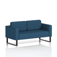 Brixworth Sofa 2 Seater With Black Legs In Sumi Fabric - Uto