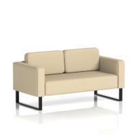 Brixworth Sofa 2 Seater With Black Legs In Sumi Fabric - Zen