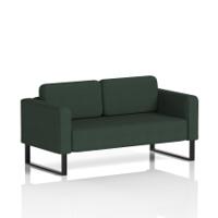 Brixworth Sofa 2 Seater With Black Legs In Yoredale Fabric - Ingleton