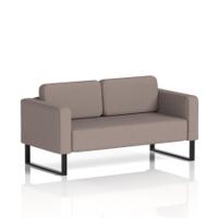 Brixworth Sofa 2 Seater With Black Legs In Yoredale Fabric - Settle