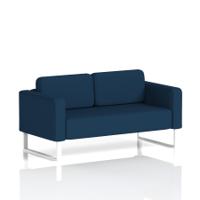Brixworth Sofa 2 Seater With White Legs In X2 Fabric - Calculus
