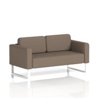 Brixworth Sofa 2 Seater With White Legs In X2 Fabric - Theory