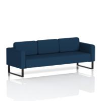 Brixworth Sofa 3 Seater With Black Legs In X2 Fabric - Calculus