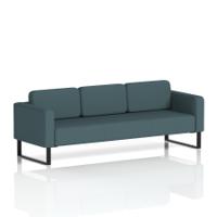 Brixworth Sofa 3 Seater With Black Legs In X2 Fabric - Polygon