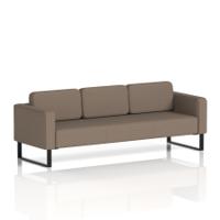 Brixworth Sofa 3 Seater With Black Legs In X2 Fabric - Theory
