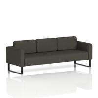 Brixworth Sofa 3 Seater With Black Legs In Main Line Flax Fabric - Temple