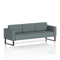 Brixworth Sofa 3 Seater With Black Legs In Main Line Flax Fabric - Westminster