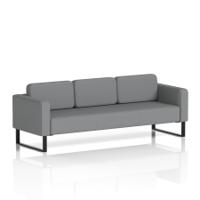 Brixworth Sofa 3 Seater With Black Legs In Synergy Fabric - Partner