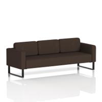 Brixworth Sofa 3 Seater With Black Legs In Synergy Fabric - Wed