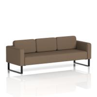 Brixworth Sofa 3 Seater With Black Legs In Sumi Fabric - Osaka