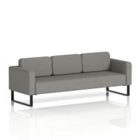 Brixworth Sofa 3 Seater With Black Legs In Yoredale Fabric - Hardraw