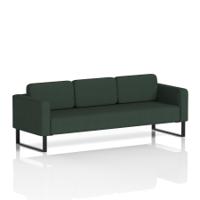 Brixworth Sofa 3 Seater With Black Legs In Yoredale Fabric - Ingleton