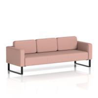 Brixworth Sofa 3 Seater With Black Legs In Yoredale Fabric - Kidstone
