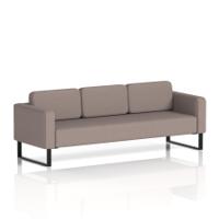 Brixworth Sofa 3 Seater With Black Legs In Yoredale Fabric - Settle