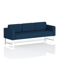Brixworth Sofa 3 Seater With White Legs In X2 Fabric - Calculus