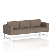 Brixworth Sofa 3 Seater With White Legs In X2 Fabric - Theory