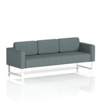 Brixworth Sofa 3 Seater With White Legs In Main Line Flax Fabric - Westminster