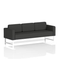 Brixworth Sofa 3 Seater With White Legs In Synergy Fabric - Mix